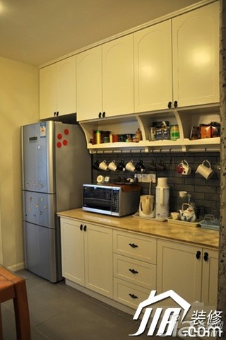 混搭风格公寓5-10万100平米厨房橱柜设计图纸