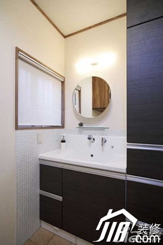 混搭风格公寓富裕型80平米卫生间浴室柜效果图