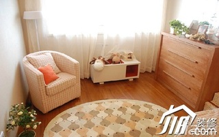 混搭风格公寓富裕型80平米客厅单人沙发效果图
