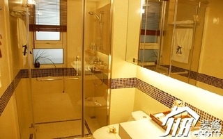 混搭风格公寓富裕型80平米淋浴房图片