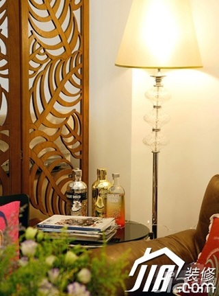 中式风格公寓民族风富裕型90平米客厅沙发图片