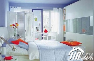 简约风格公寓浪漫富裕型80平米卧室床图片