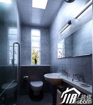 简约风格公寓简洁富裕型80平米卫生间洗手台图片