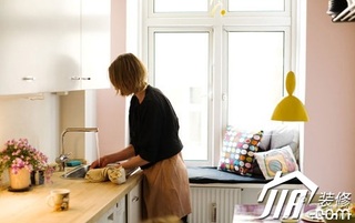 欧式风格公寓实用富裕型100平米厨房橱柜设计图