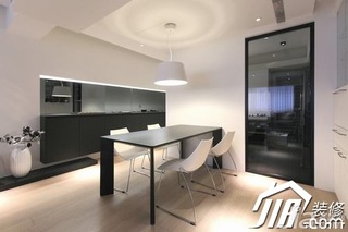 简约风格公寓大气黑色富裕型100平米餐厅灯具效果图
