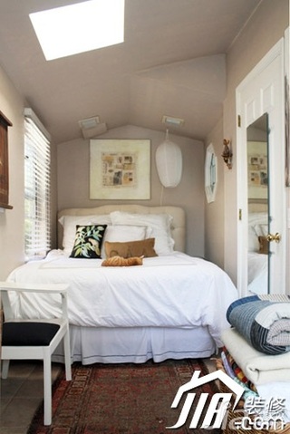 美式乡村风格公寓经济型80平米卧室灯具图片