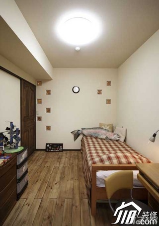 欧式风格公寓简洁富裕型100平米卧室卧室背景墙床图片