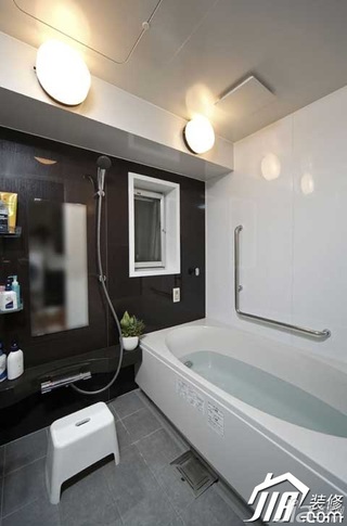 欧式风格公寓简洁富裕型100平米卫生间灯具效果图