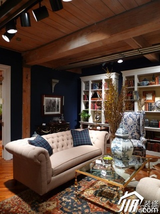 美式乡村风格公寓艺术富裕型客厅沙发图片