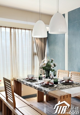 欧式风格别墅艺术富裕型餐厅餐桌图片