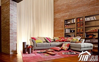 混搭风格公寓时尚富裕型客厅沙发图片