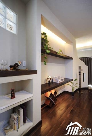 日式风格公寓富裕型90平米卧室床图片