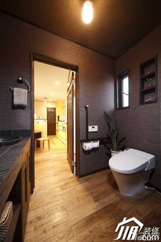 混搭风格公寓富裕型80平米浴室柜效果图