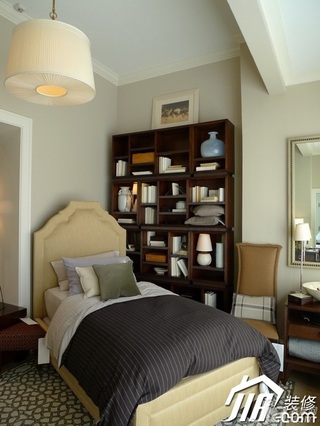 欧式风格公寓富裕型卧室床图片
