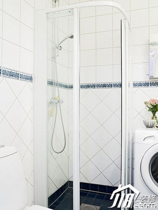 欧式风格一居室50平米淋浴房图片