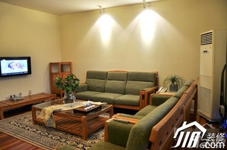中式风格公寓富裕型90平米客厅沙发效果图