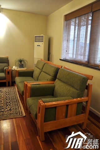 中式风格公寓富裕型90平米客厅沙发图片