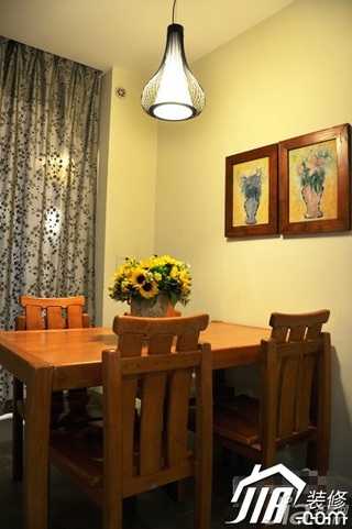 中式风格公寓富裕型90平米餐厅灯具图片