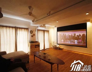 混搭风格公寓富裕型60平米客厅沙发图片