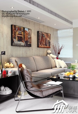 简约风格别墅富裕型客厅沙发效果图
