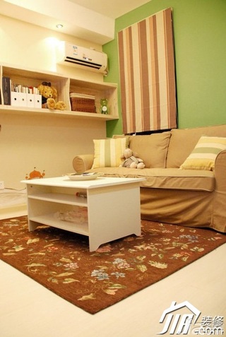宜家风格公寓经济型客厅沙发效果图