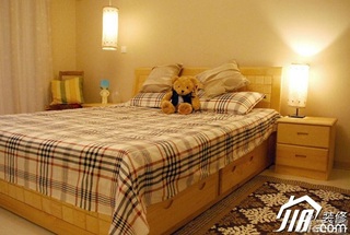 宜家风格公寓经济型卧室床图片