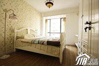 田园风格公寓富裕型100平米卧室壁纸图片