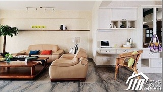 混搭风格三居室120平米客厅沙发效果图