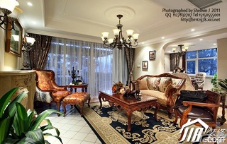 新古典风格四房以上客厅沙发图片