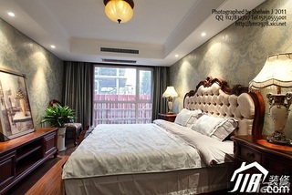 新古典风格四房以上大气卧室床效果图