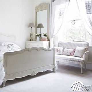 混搭风格公寓富裕型80平米卧室床效果图