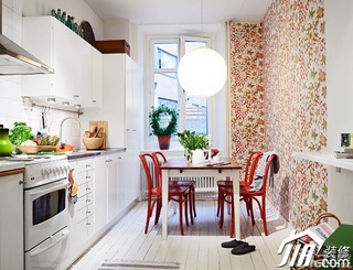 一居室白色50平米厨房橱柜订做