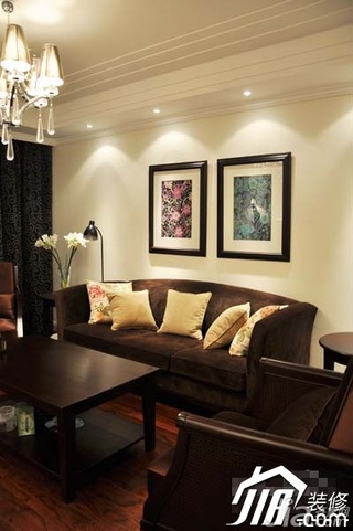混搭风格公寓大气豪华型90平米客厅沙发背景墙沙发效果图