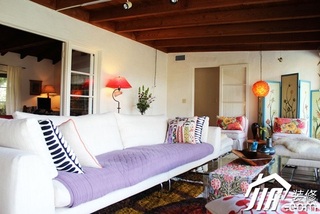 混搭风格公寓舒适富裕型100平米客厅沙发背景墙沙发效果图