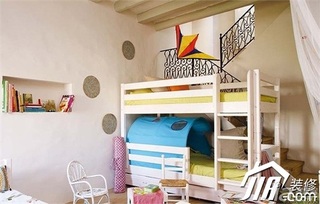 东南亚风格公寓可爱儿童房床图片