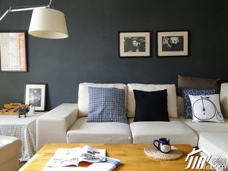 宜家风格二居室70平米客厅沙发图片
