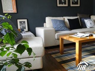 宜家风格二居室70平米客厅沙发效果图