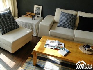 宜家风格二居室70平米客厅沙发图片