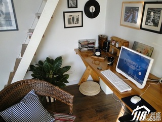 宜家风格二居室70平米书桌效果图
