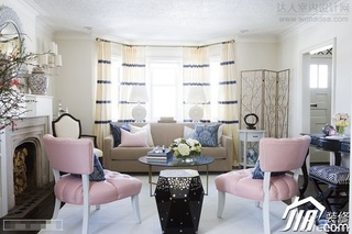 混搭风格公寓简洁富裕型80平米客厅背景墙沙发效果图