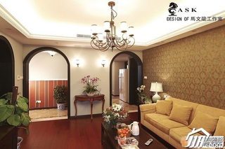 混搭风格公寓富裕型80平米客厅沙发效果图