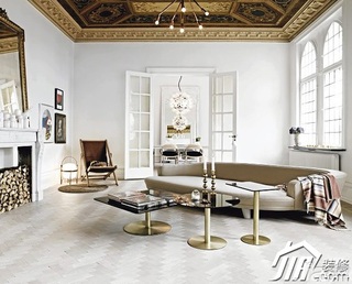 欧式风格公寓富裕型客厅沙发图片