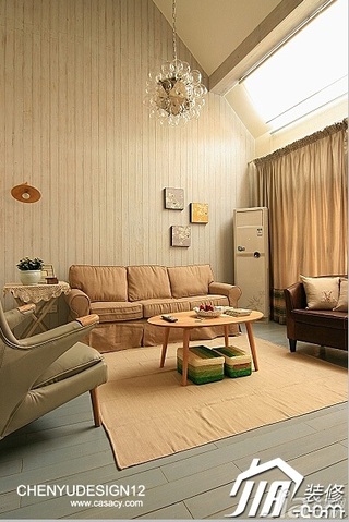 陈禹复式富裕型客厅沙发效果图