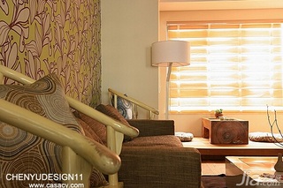 陈禹混搭风格公寓富裕型客厅沙发效果图