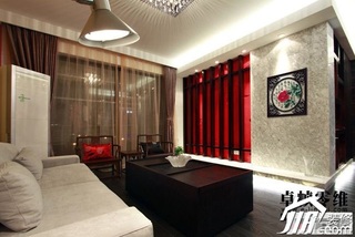 欧式风格公寓简洁富裕型100平米客厅背景墙沙发效果图