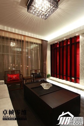 欧式风格公寓简洁富裕型100平米客厅背景墙沙发图片