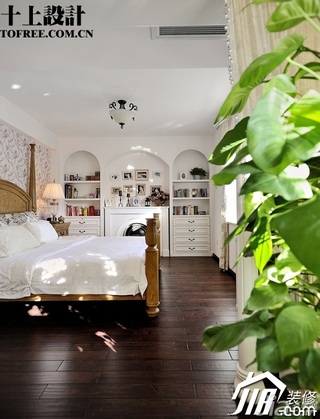 十上欧式风格别墅富裕型卧室床图片