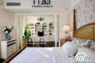 十上欧式风格别墅舒适富裕型卧室床图片