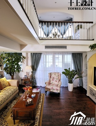 十上欧式风格别墅富裕型客厅沙发图片