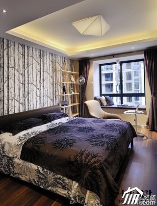 十上欧式风格公寓130平米卧室卧室背景墙床图片